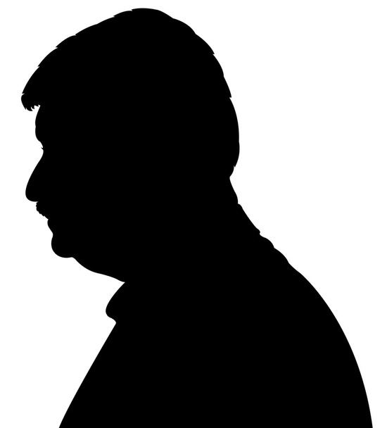 Silhouette tête d'homme
 - Photo, image