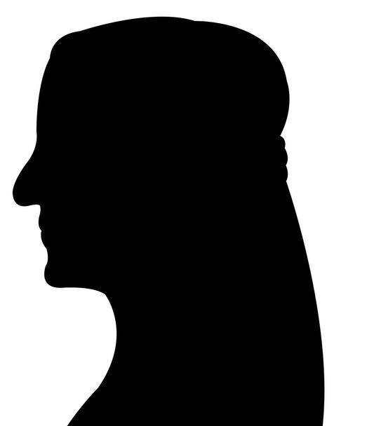 Signora testa silhouette
 - Foto, immagini