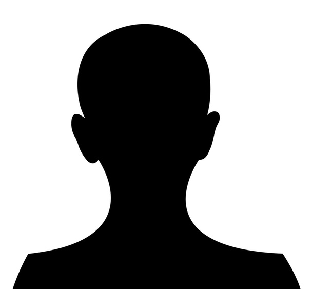 ένα αγόρι κεφάλι σιλουέτα - Φωτογραφία, εικόνα