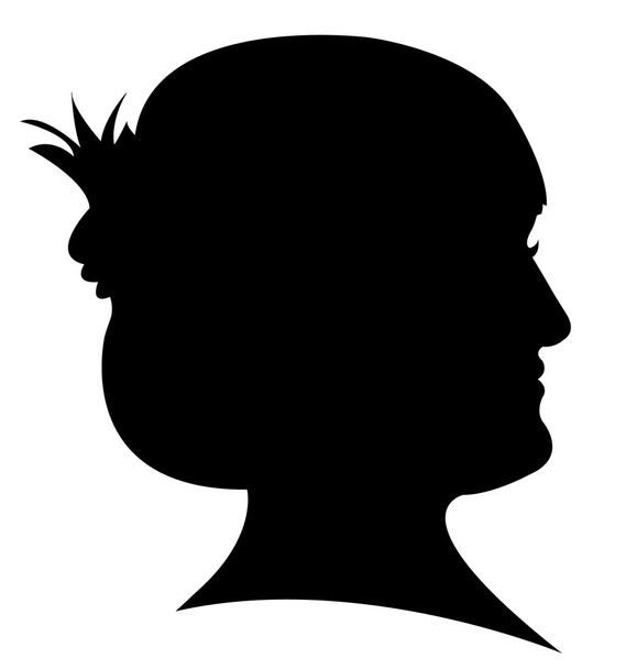 Senhora silhueta cabeça
 - Foto, Imagem