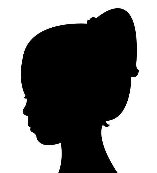 bir çocuk baş silueti - Fotoğraf, Görsel