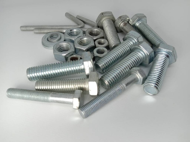 Iron Made Nut and Bolt Closeup For Sell - Photo, Image