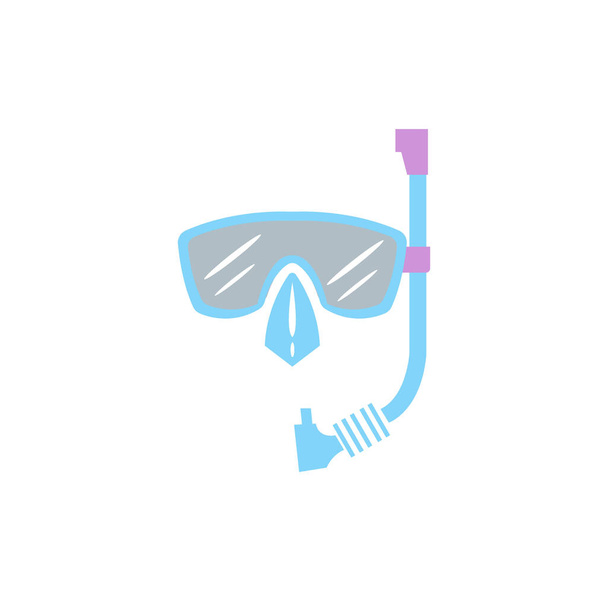 Snorkelling Summer Icon Clipart design vetorial - Vetor, Imagem