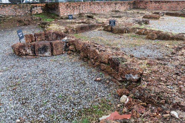 Las ruinas históricas del bastión de la victoria son el resto de una vez fortaleza portuguesa en Malaca. Destino turístico popular. No hay gente. - Foto, Imagen