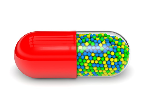 3d capsule pill. - Photo, Image