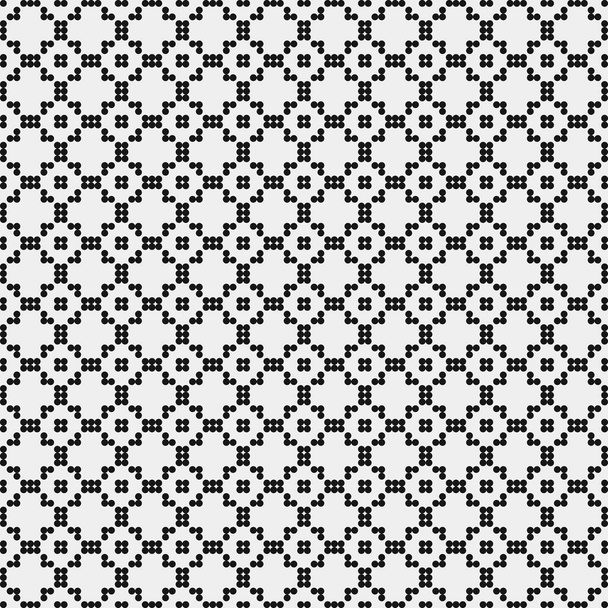 単純な幾何学的抽象的な黒白の背景ベクトル図を繰り返し  - ベクター画像