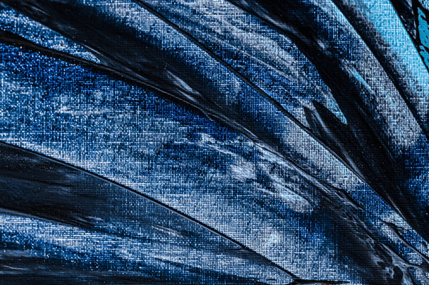 Blue abstract background, painting and art - Foto, afbeelding