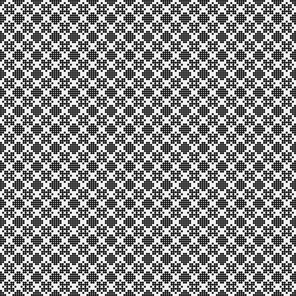 geometric black white seamless shapes background, vector illustration  - Vector, Image