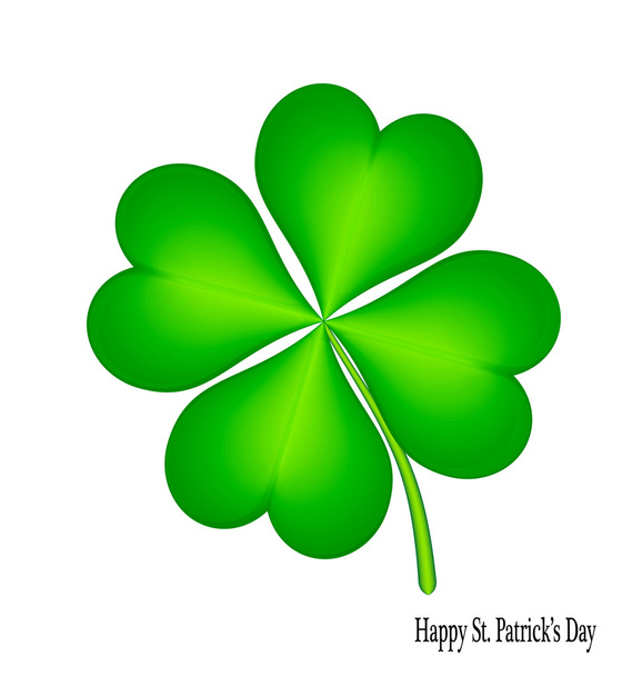 Leaf clover isolated on white background - Vector, Image