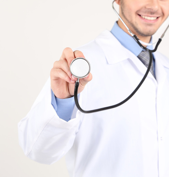 Male Doctor isolated on white background - Foto, Imagem