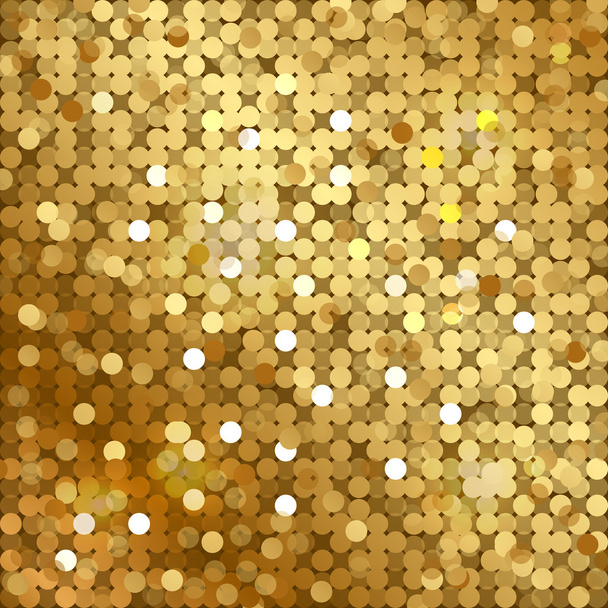 Vector gold background with sequins - Vecteur, image
