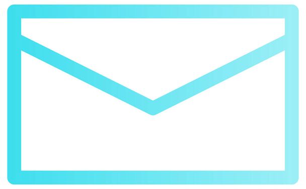 envelope with mail icon, vector illustration - Vektor, Bild