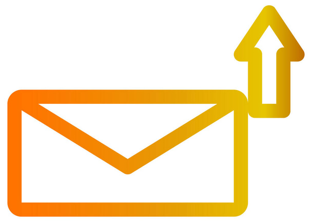 envelope mail icon, vector illustration - Vektor, Bild