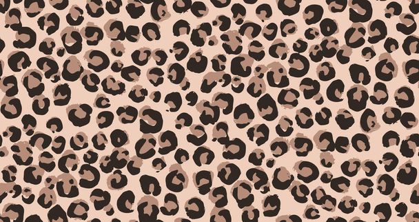 Leopard cheetah Seamless pattern, animal print background. Modern contemporary wallpaper - Vector, Image
