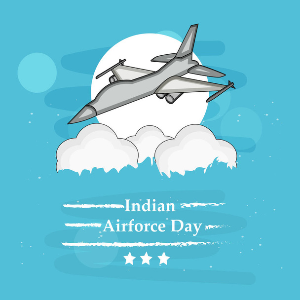 Illustration von Elementen des Tages der indischen Luftwaffe - Vektor, Bild