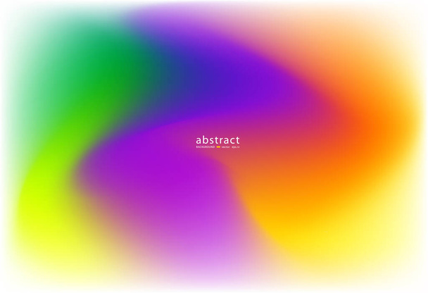 Abstract blurred gradient mesh background bright rainbow colors. Colorful smooth soft banner template. vector illustration - Vector, Image
