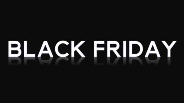 Animação texto de introdução Black Friday em fundo preto para negócios e modelo corporativo Vídeo de alta qualidade 4k. - Filmagem, Vídeo