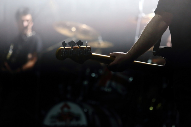 Gitarist on the stage during the concert - Foto, Bild