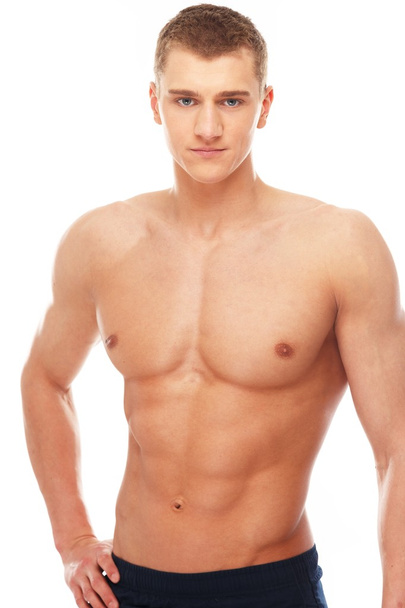 Joven guapo con torso muscular
  - Foto, imagen
