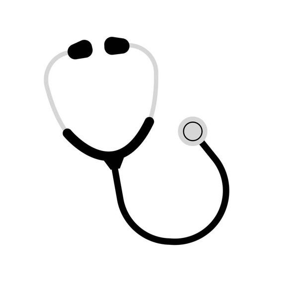 stethoscoop icoon met een witte achtergrond - Foto, afbeelding