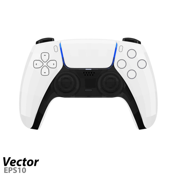 Játék joystick vector.Gamepad egy új generációs játék konzol vektor illusztráció. - Vektor, kép