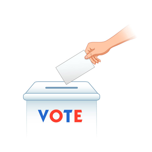 Ілюстрація тла для рекламної кампанії "Presdiential Vote and Election of the United States of America" - Вектор, зображення