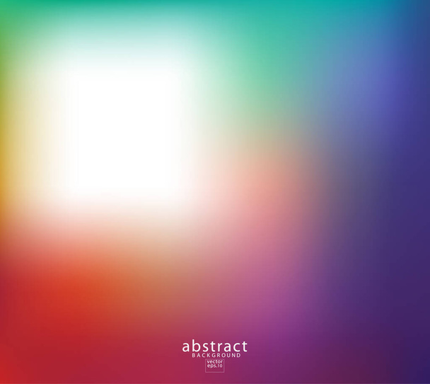 Abstract blurred gradient mesh background bright rainbow colors. Colorful smooth soft banner template. Creative vibrant vector illustration - Vector, afbeelding