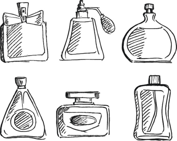 Perfume bottles - Vector, Image