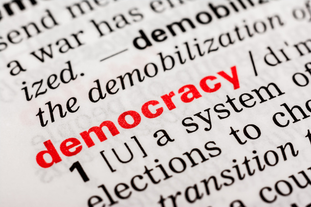 Democracy Word Definition - Photo, Image