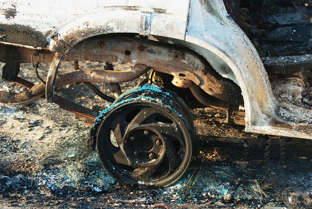 Car fire detail - Φωτογραφία, εικόνα
