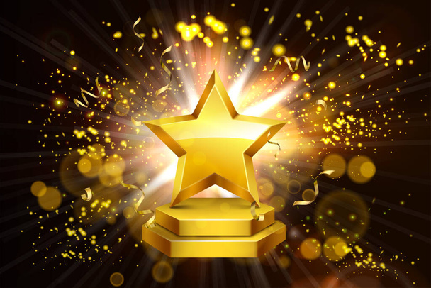Премия Shining Star - Вектор,изображение