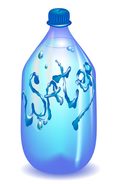пляшку води
 - Вектор, зображення
