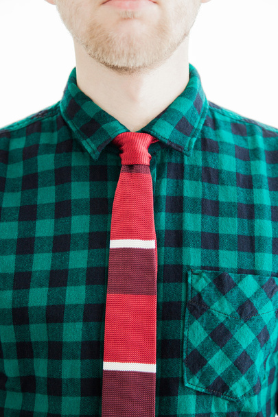 Μόδα άνδρας με γραβάτα - Φωτογραφία, εικόνα