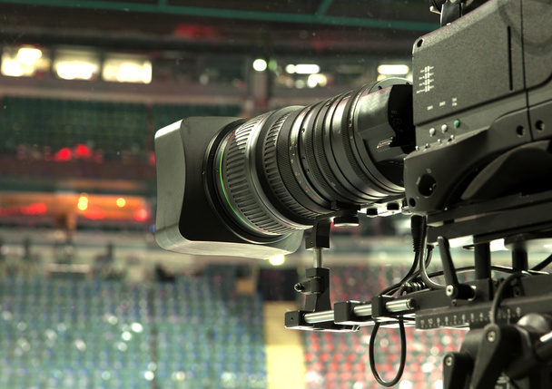 TV-Kamera, TV-Übertragung Hockey - Foto, Bild