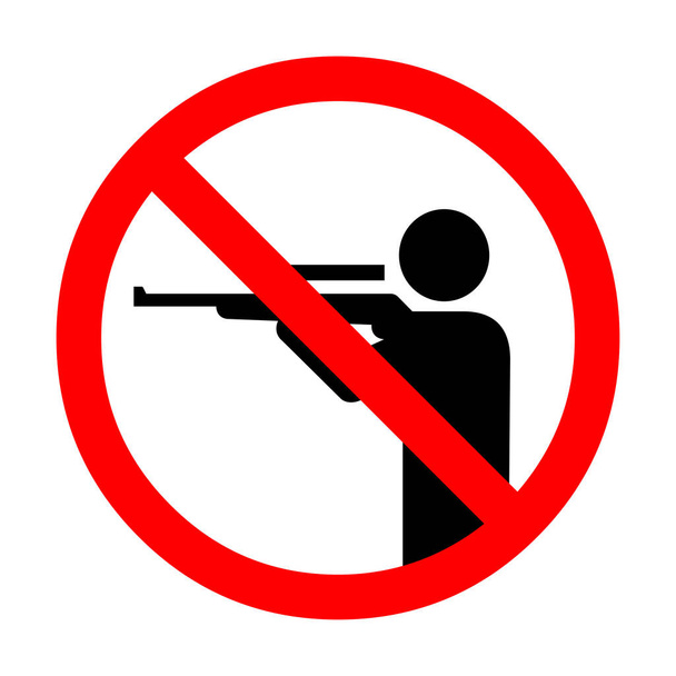 No hunting sign illustration - Photo, Image