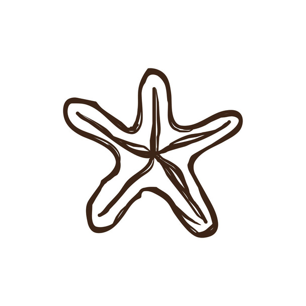 Modèle vectoriel de conception de logo animal Sea star - Vecteur, image