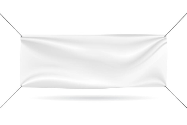 Bannerin mockup valkoisella taustalla - Vektori, kuva