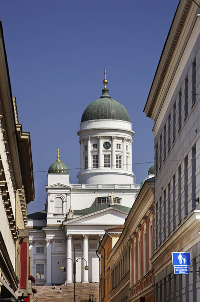 Helsinki cathedral on Senate square. Finland - Photo, Image