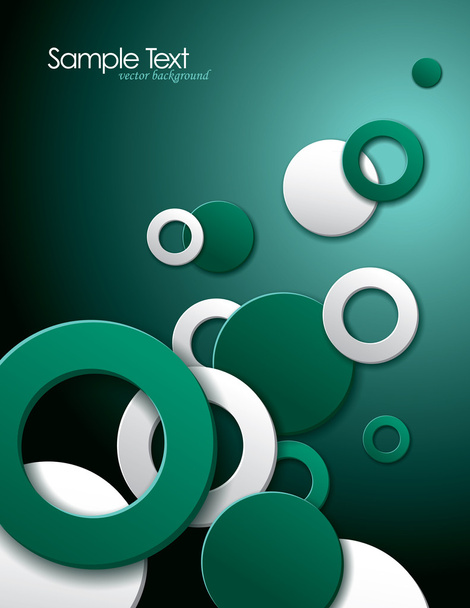 Abstract Vector Background with 3D Circles. - Вектор, зображення