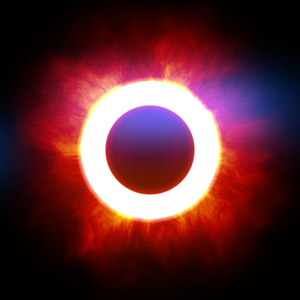 Eclipse - corona de estrellas - Foto, Imagen