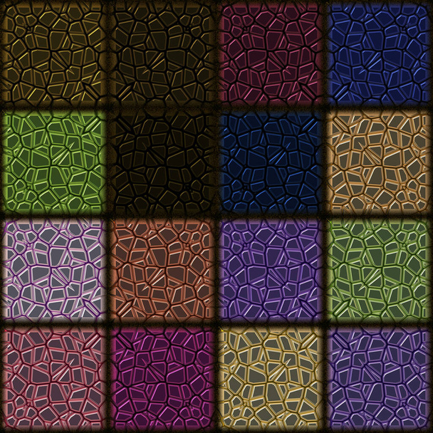 Naadloos vierkant mozaïek patroon   - Foto, afbeelding