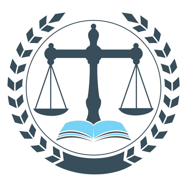 Educazione Legge equilibrio e avvocato Monogramma Logo Design. Studio legale e ufficio vettoriale logo Design. - Vettoriali, immagini