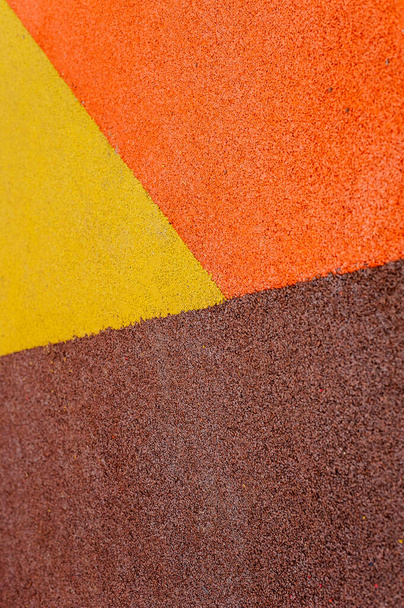multi-colored modern rubberized surface on the Playground - Foto, Bild