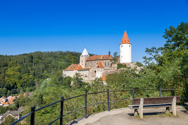 gothic royal castle Krivoklat, Central Bohemian region, Czech republic - Fotó, kép