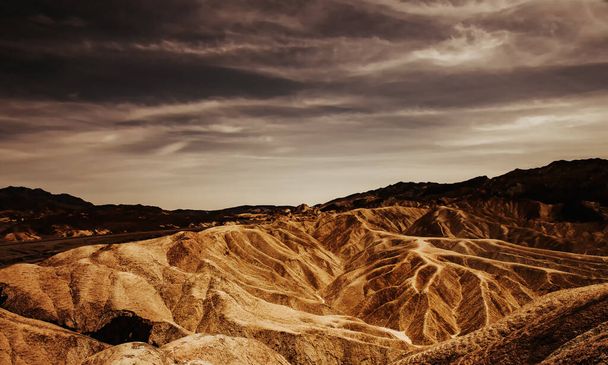 Zabriskie point, death valley, california, usa - Photo, Image
