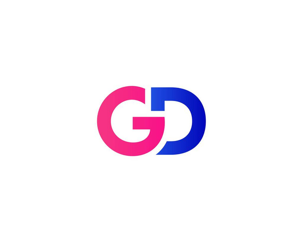 gd dg Літерний вектор дизайну логотипу шаблону. gd dg. - Вектор, зображення