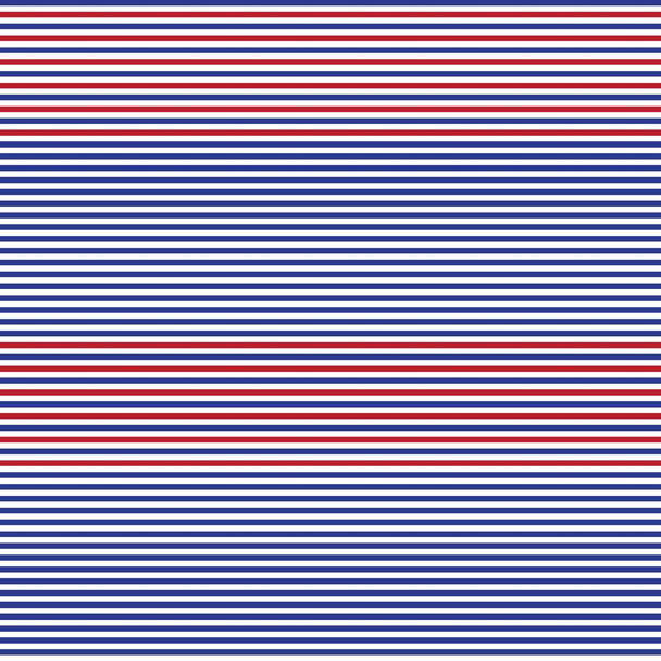 Rot und Blau Horizontal gestreifte nahtlose Muster Hintergrund geeignet für Modetextilien, Grafiken - Vektor, Bild