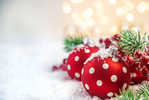 Merry Christmas and Happy New Year, Holidays greeting card background. Selective focus.holidays - 写真・画像