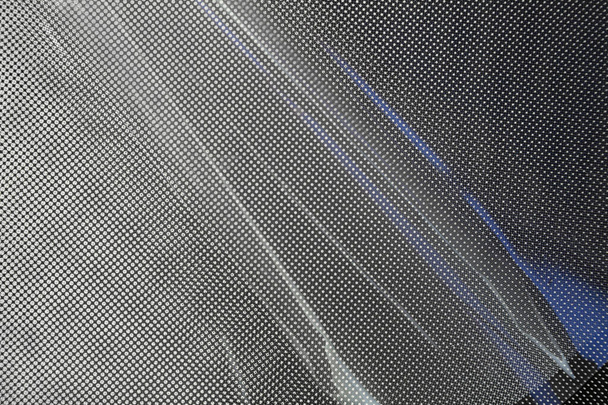 Abstract background. White and black dots with blue reflexes - Photo, Image