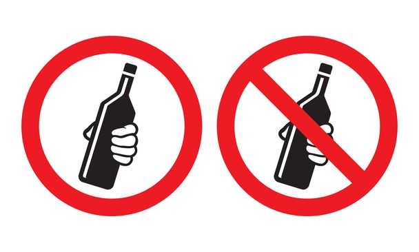 no drinking sign - Vector, Image